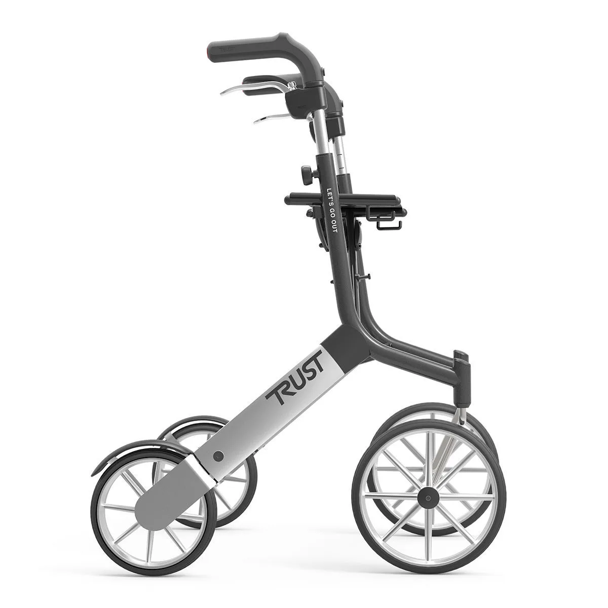 Lets Go Out Rollator Black Side View.jpg